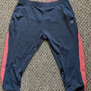Cute, Unique Pink + Grey Karrimor Run Capris